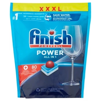 Таблетки за съдомиялна Finish All in Max 80бр